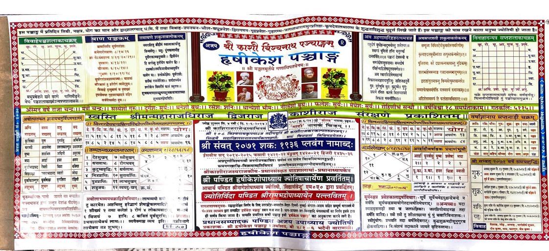 Hrishikesh Panchang - 2014-15 (Samvat - 2071)